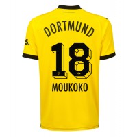 Borussia Dortmund Youssoufa Moukoko #18 Replika Hemmatröja 2023-24 Kortärmad